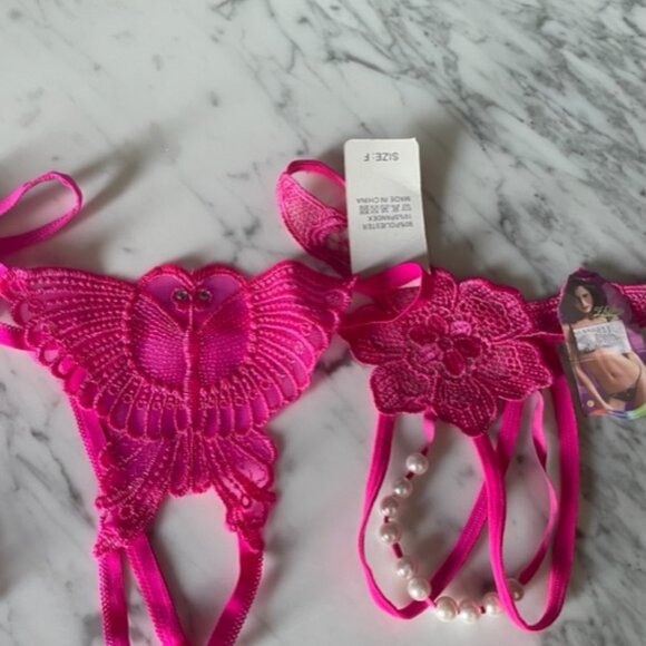 Butterfly and Pearl Necklace G-Strings and Thongs - Picture 8 of 10